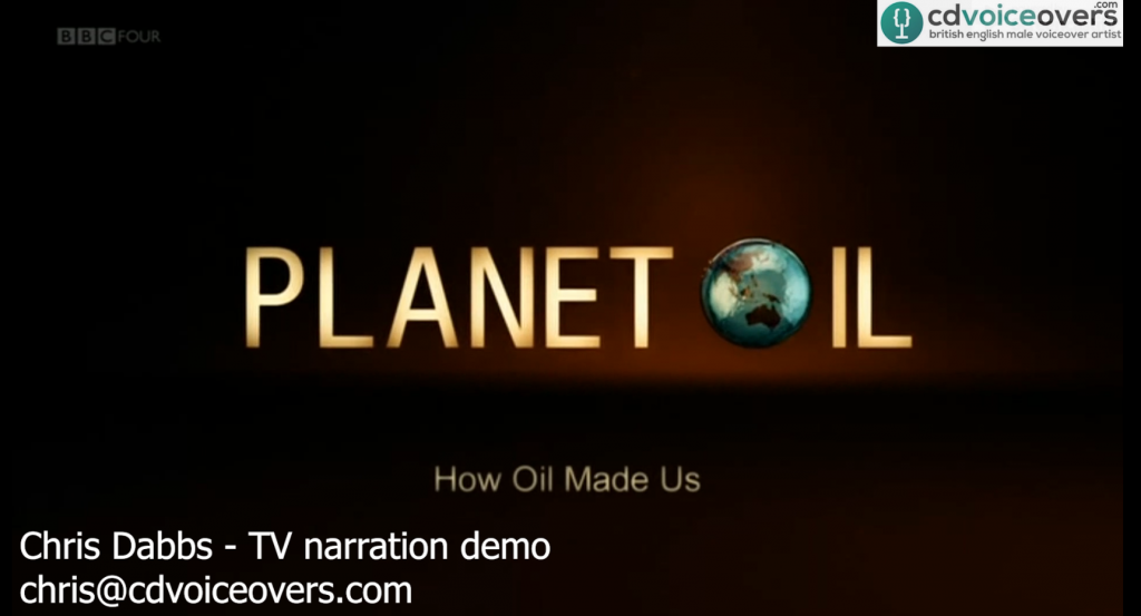 Here’s my new TV Narration demo – documentary style.